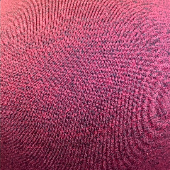 Wine and black crisscross sports bra - Picture 3 of 3